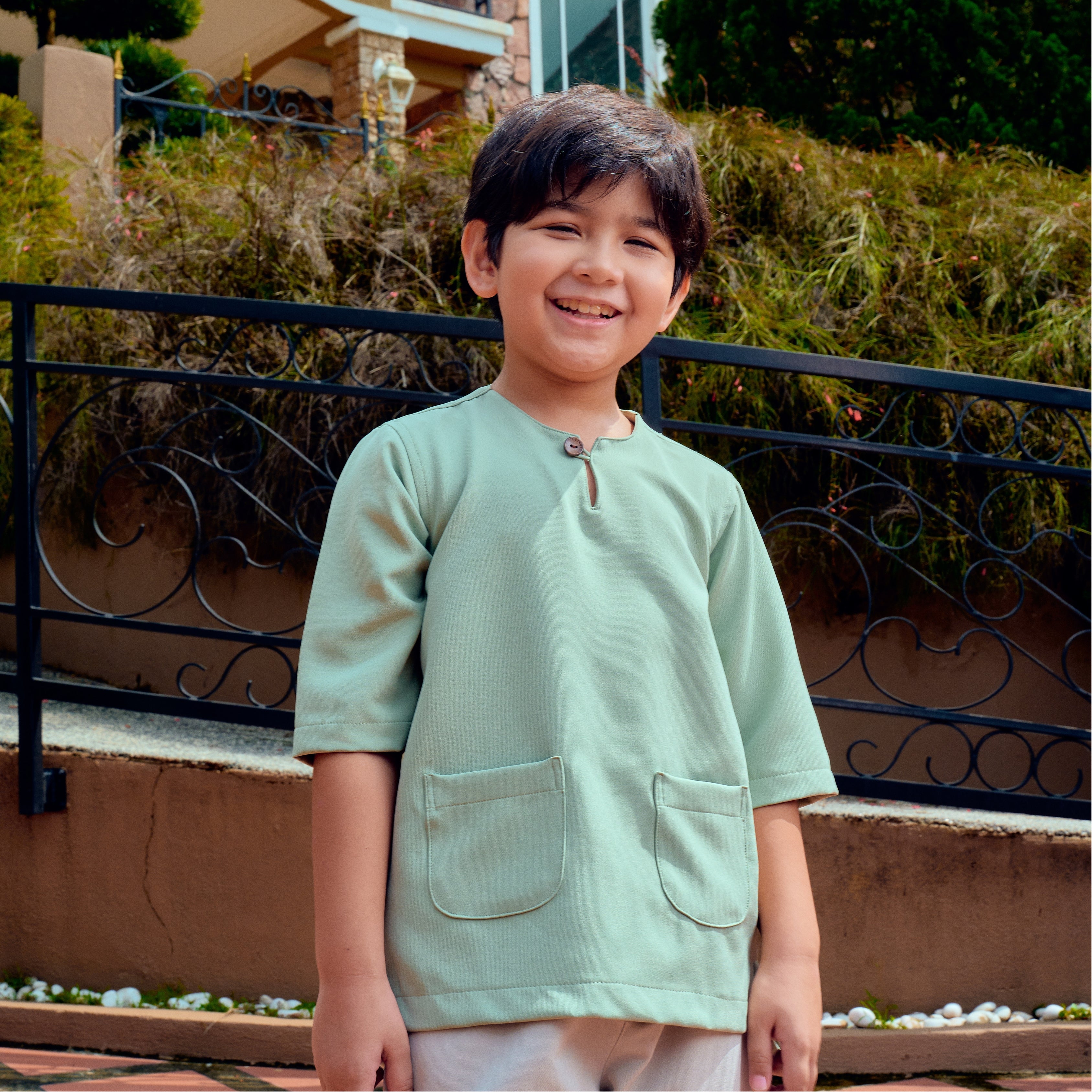 KIDS IESA KURTA TELUK BELANGA (IRONLESS)