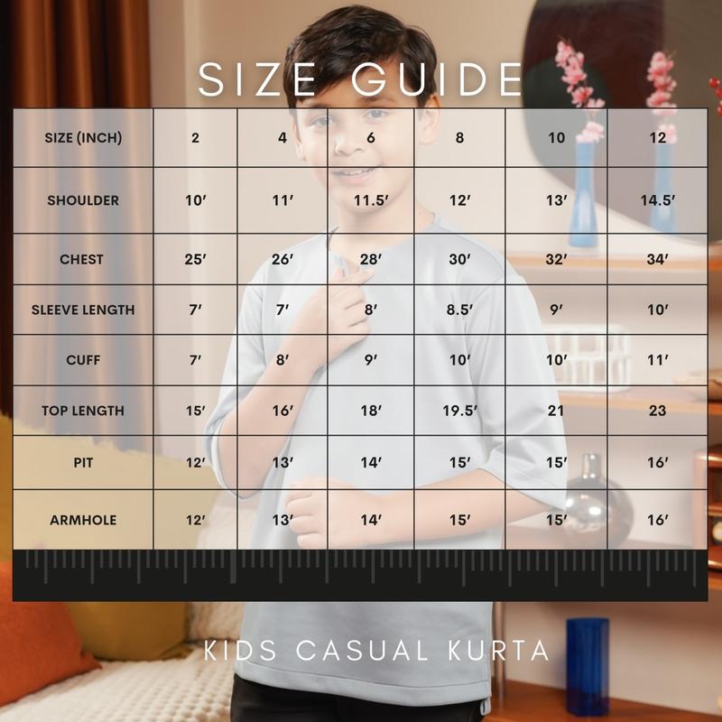 KIDS CASUAL KURTA (IRONLESS)