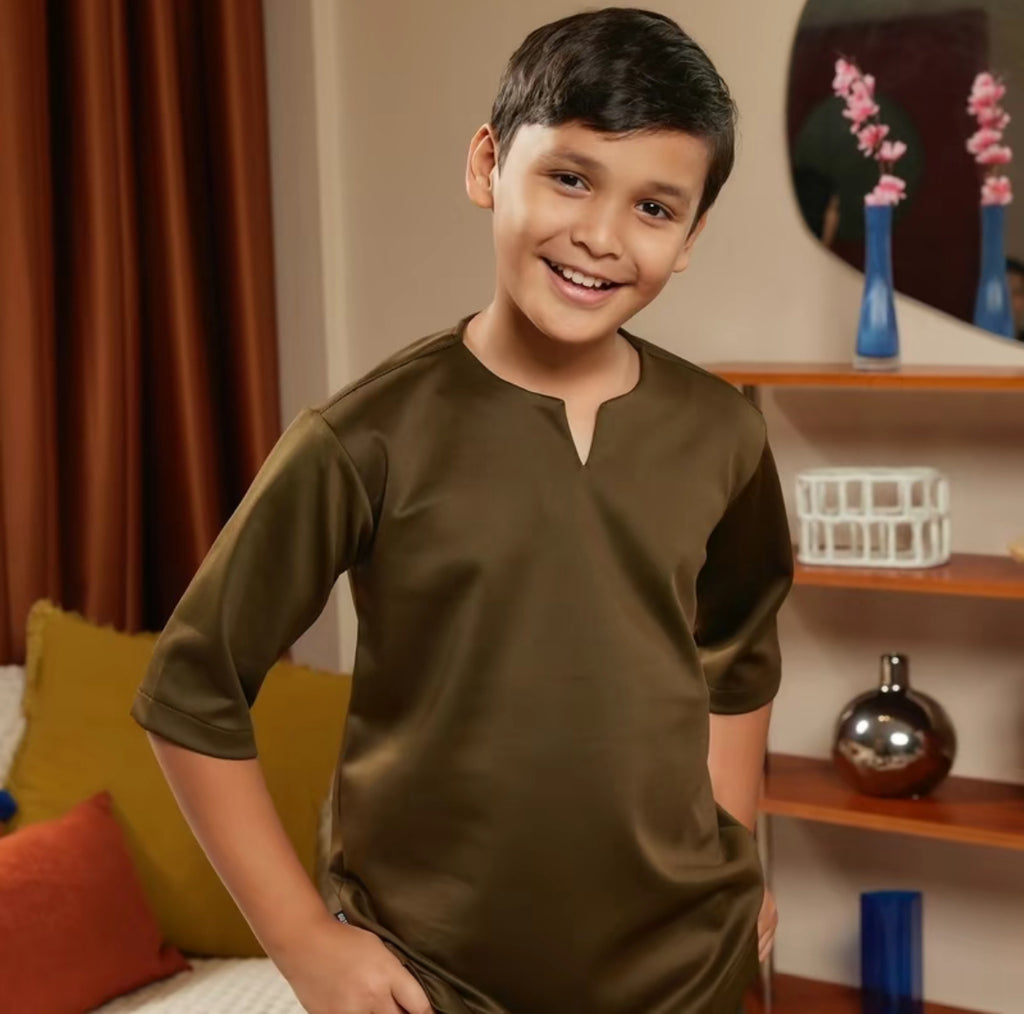 KIDS CASUAL KURTA (IRONLESS)