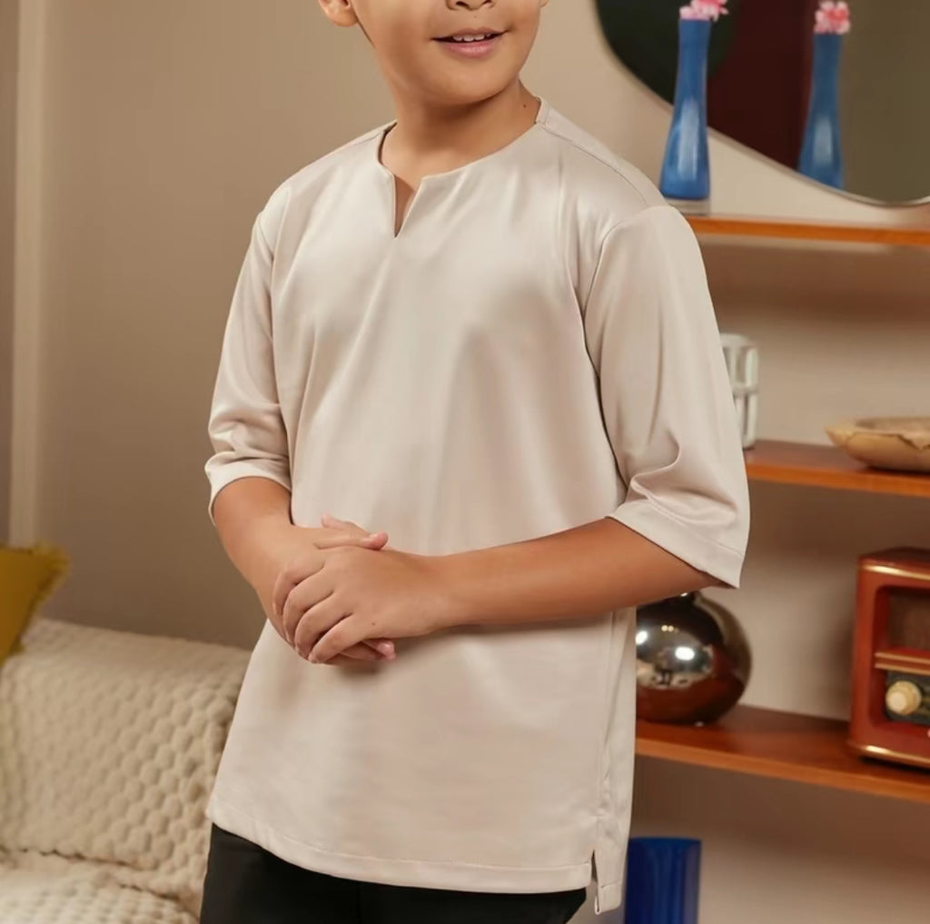 KIDS CASUAL KURTA (IRONLESS)
