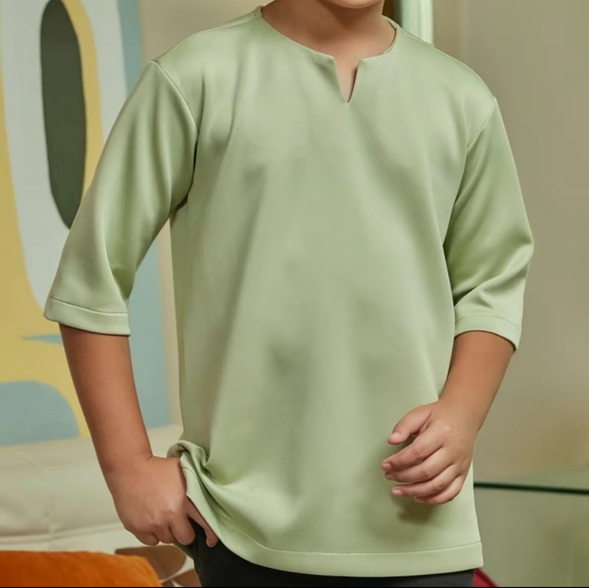 KIDS CASUAL KURTA (IRONLESS)